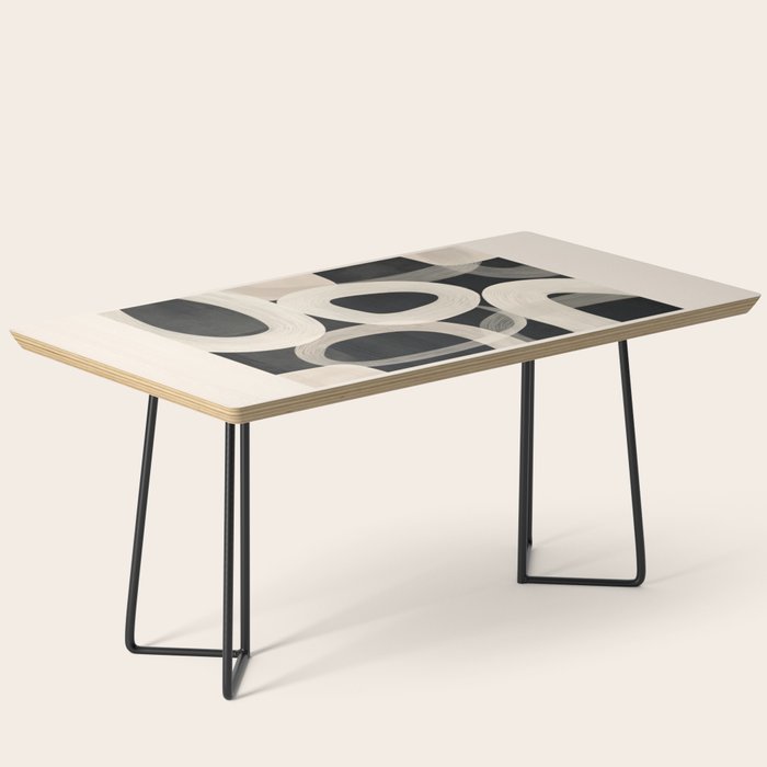 Soft Forms - Abstract Minimalist Line Art Coffee Table Gallery Image 1