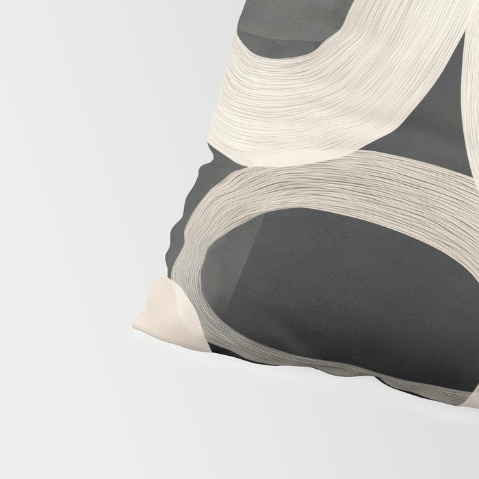 Soft Forms - Abstract Minimalist Line Art Pillow Sham Gallery Image 4
