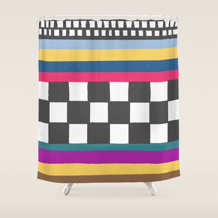 Tv screen Shower Curtain Gallery Image 1