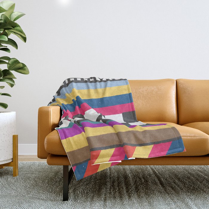 Tv screen Throw Blanket Gallery Image 1