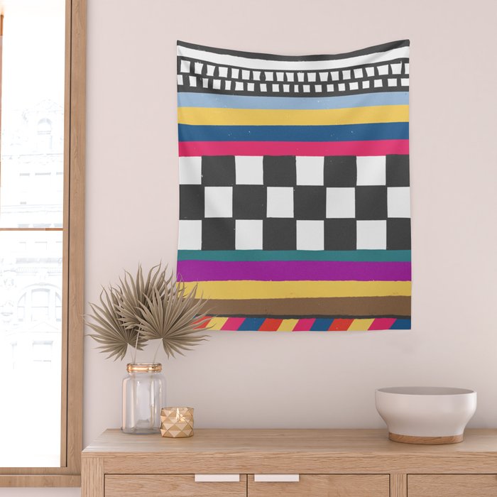 Tv screen Wall Tapestry Gallery Image 2