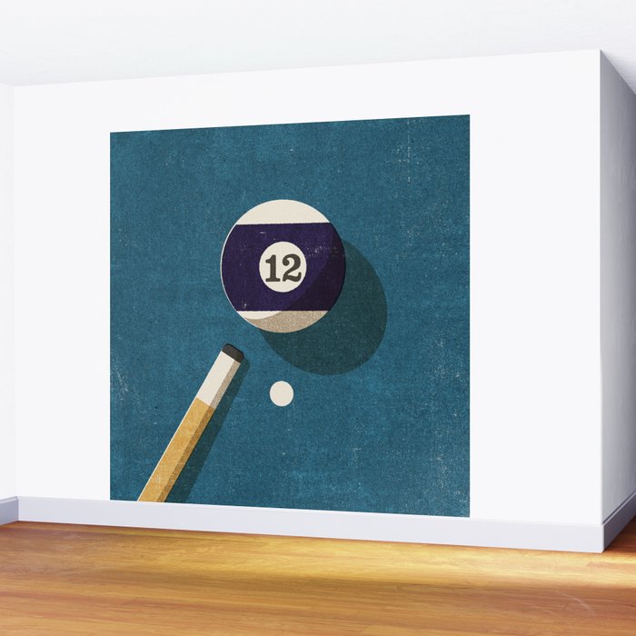 BILLIARDS / Ball 12 Wall Mural Gallery Image 2