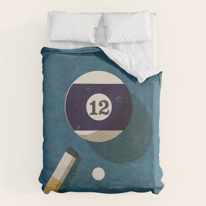 BILLIARDS / Ball 12 Duvet Cover Gallery Image 6