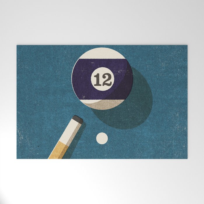 BILLIARDS / Ball 12 Welcome Mat Gallery Image 1