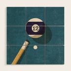 BILLIARDS / Ball 12 Wood Wall Art Gallery Image 1