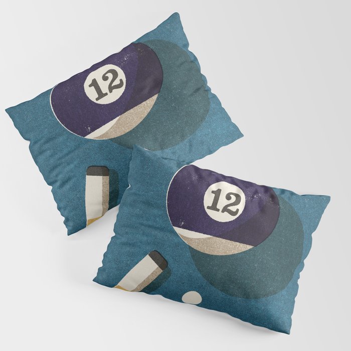BILLIARDS / Ball 12 Pillow Sham Gallery Image 1