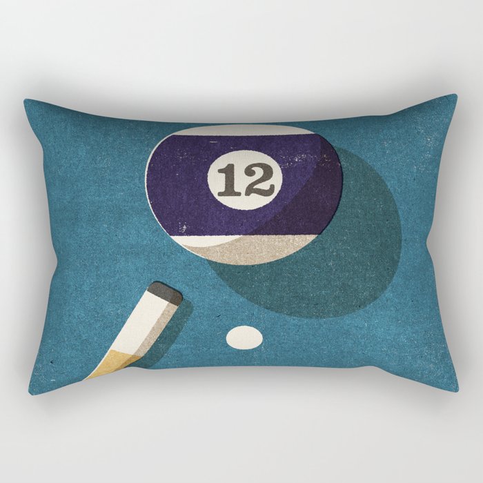 BILLIARDS / Ball 12 Rectangular Pillow Gallery Image 1