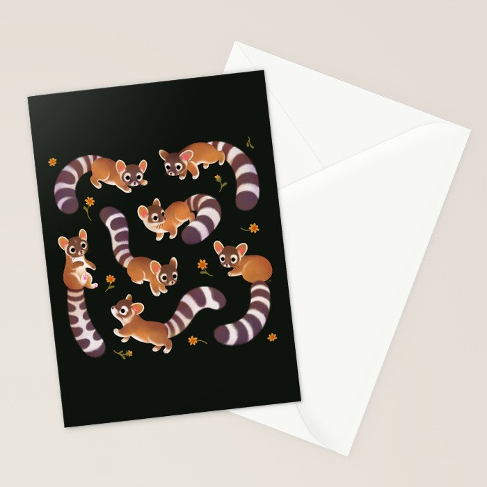 Ringtail - dark Stationery Card Gallery Image 2
