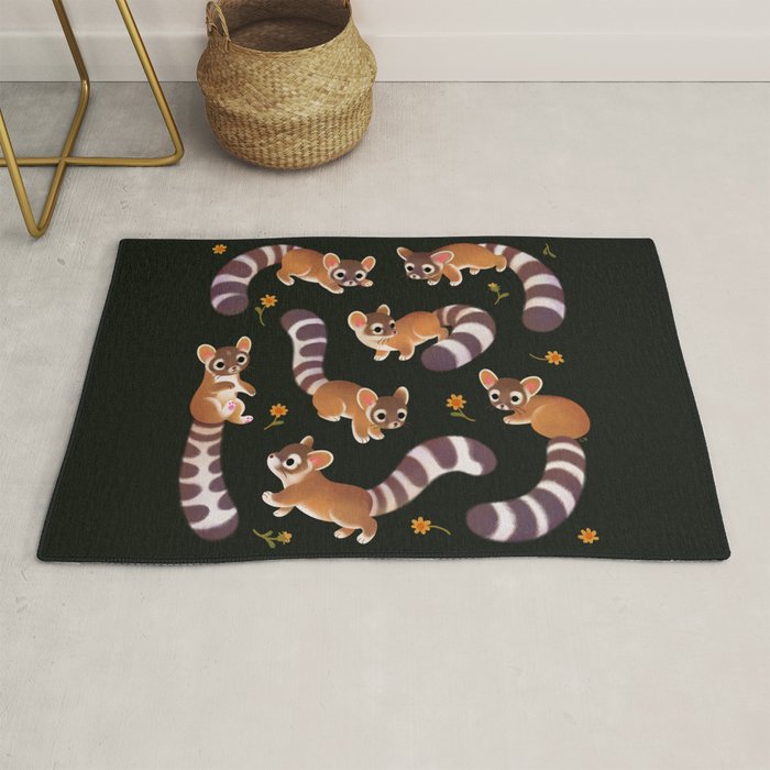 Ringtail - dark Rug Gallery Image 1