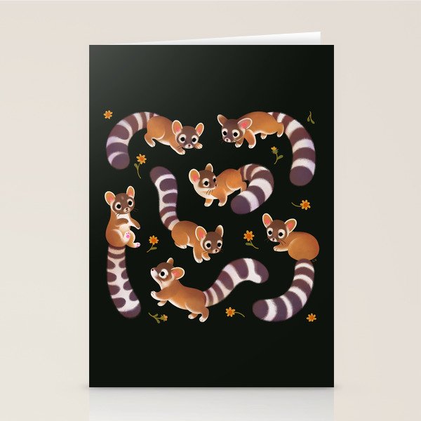 Ringtail - dark Stationery Card Gallery Image 1