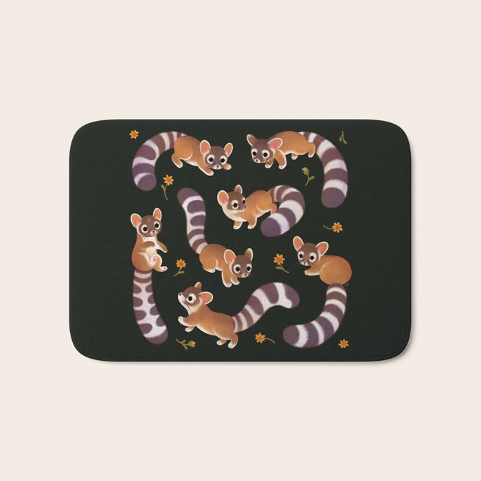 Ringtail - dark Bath Mat Gallery Image 1