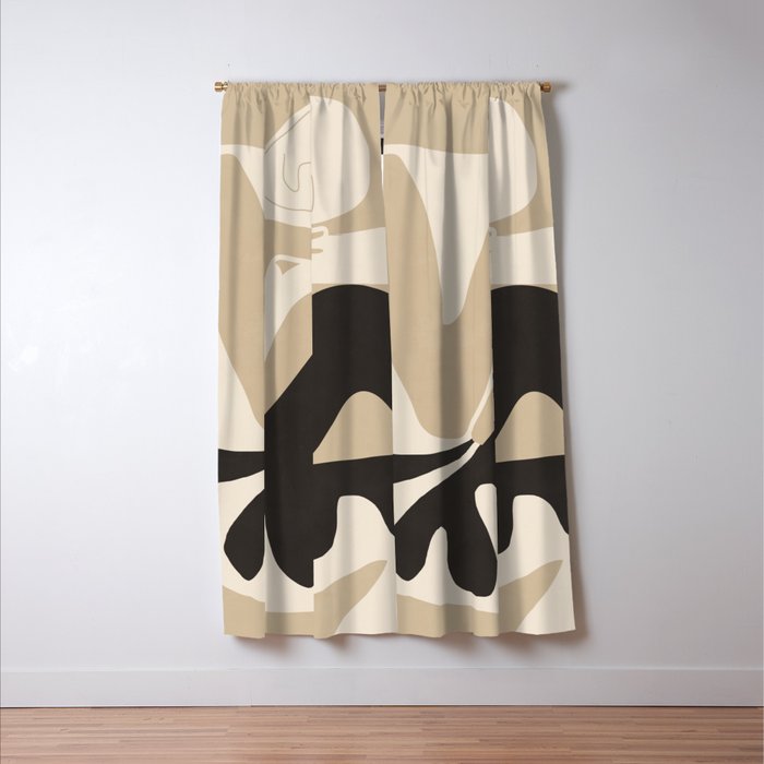 Abstract Art Figure 3 Window Curtain Gallery Image 3