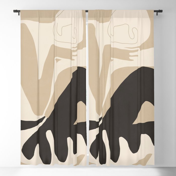 Abstract Art Figure 3 Window Curtain Gallery Image 1