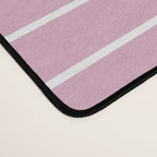 Minimal Line Curvature LXXVI Blush Pink Mid Century Modern Arch Abstract Desk Mat Gallery Image 4