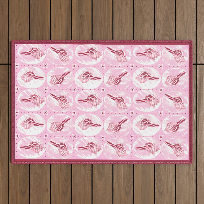 Shell we namaste  Outdoor Rug Gallery Image 1