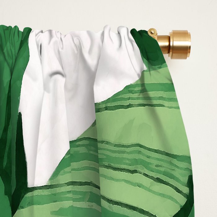 Tropical banana leaves IV Window Curtain Gallery Image 2