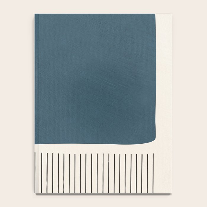 Terracotta Navy Color Block Artwork Notebook Gallery Image 4