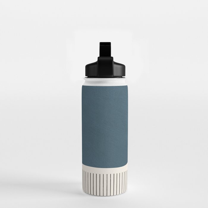 Terracotta Navy Color Block Artwork Water Bottle Gallery Image 2