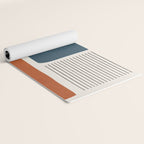 Terracotta Navy Color Block Artwork Yoga Mat Gallery Image 2