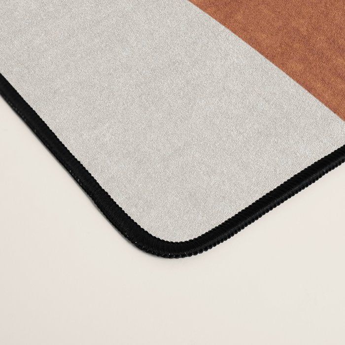 Terracotta Navy Color Block Artwork Desk Mat Gallery Image 4