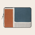Terracotta Navy Color Block Artwork Laptop Sleeve Gallery Image 1