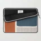 Terracotta Navy Color Block Artwork Laptop Sleeve Gallery Image 2