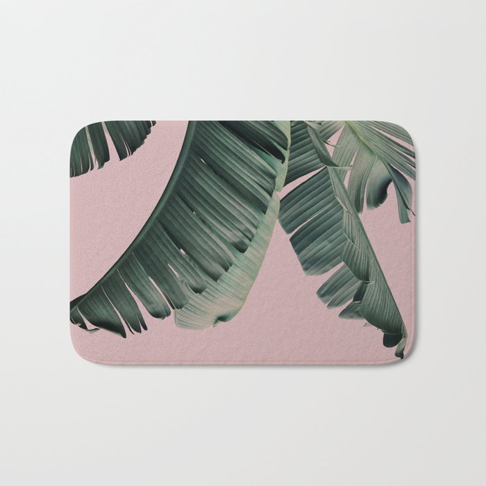 Banana Leaf Blush Bath Mat Gallery Image 1