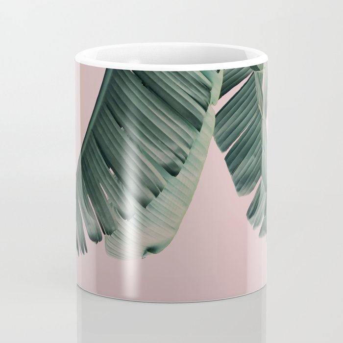 Banana Leaf Blush Coffee Mug Gallery Image 4