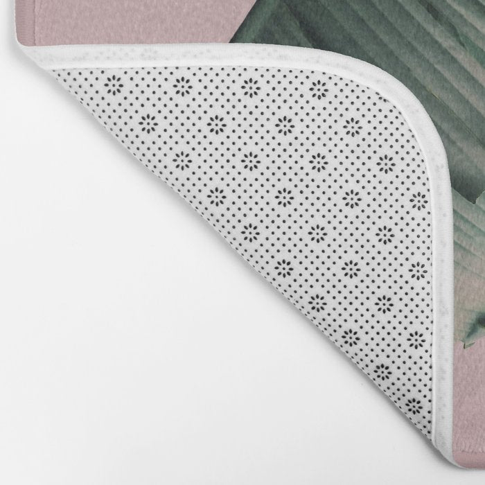 Banana Leaf Blush Bath Mat Gallery Image 2