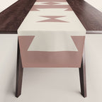 Southwestern Minimalism - Neutral Rose Beige Table Runner Gallery Image 1
