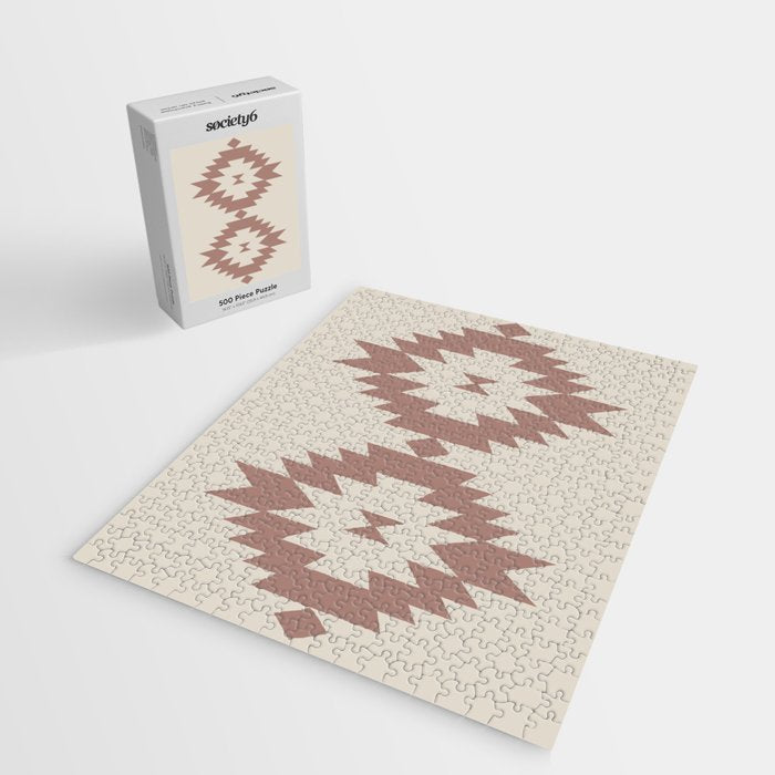Southwestern Minimalism - Neutral Rose Beige Jigsaw Puzzle Gallery Image 2