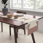Southwestern Minimalism - Neutral Rose Beige Table Runner Gallery Image 2