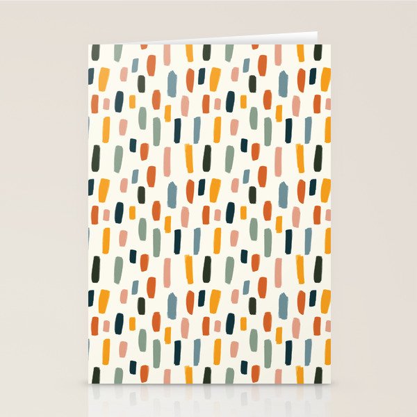 Rainbow Confetti Pattern Stationery Card Gallery Image 2