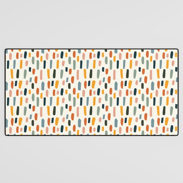 Rainbow Confetti Pattern Desk Mat Gallery Image 3
