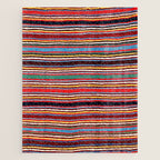 Qashqaâi Antique Fars Southwest Persian Striped Kilim Print Jigsaw Puzzle Gallery Image 1