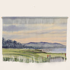 Pebble Beach Golf Course 9th Green Wall Hanging Gallery Image 1