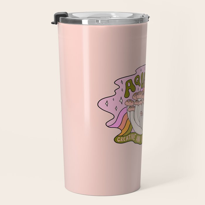 Aquarius Mushroom Travel Mug Gallery Image 3