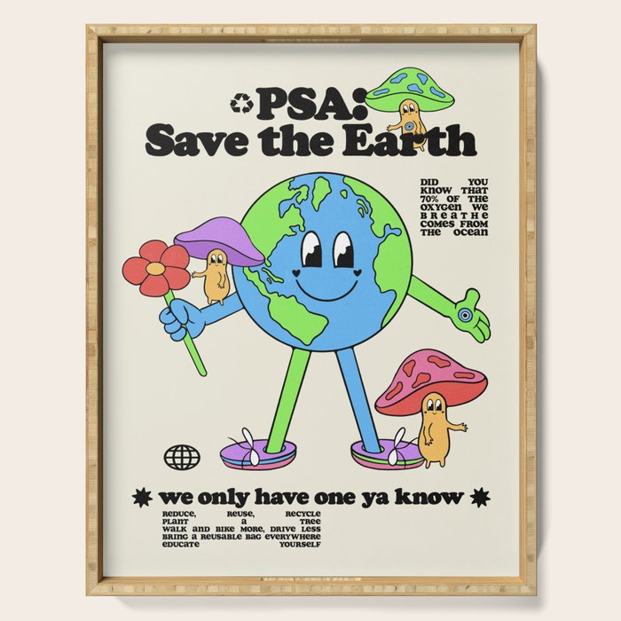 Save the Earth Serving Tray Gallery Image 1