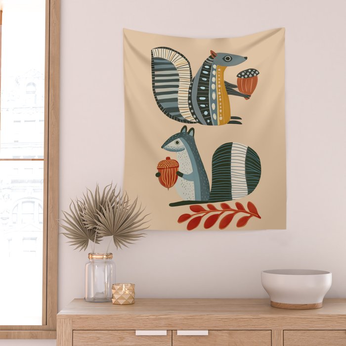 Little Forest Friends Wall Tapestry Gallery Image 2