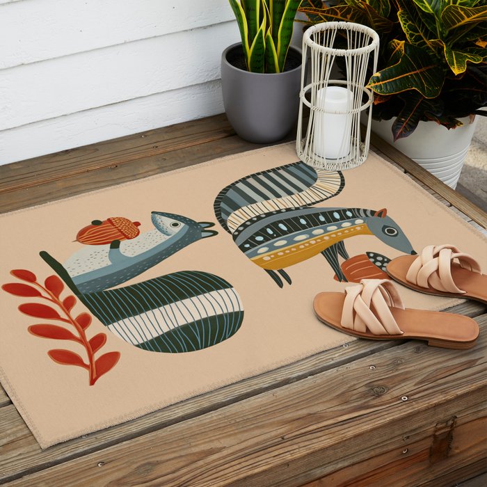 Little Forest Friends Outdoor Rug Gallery Image 2