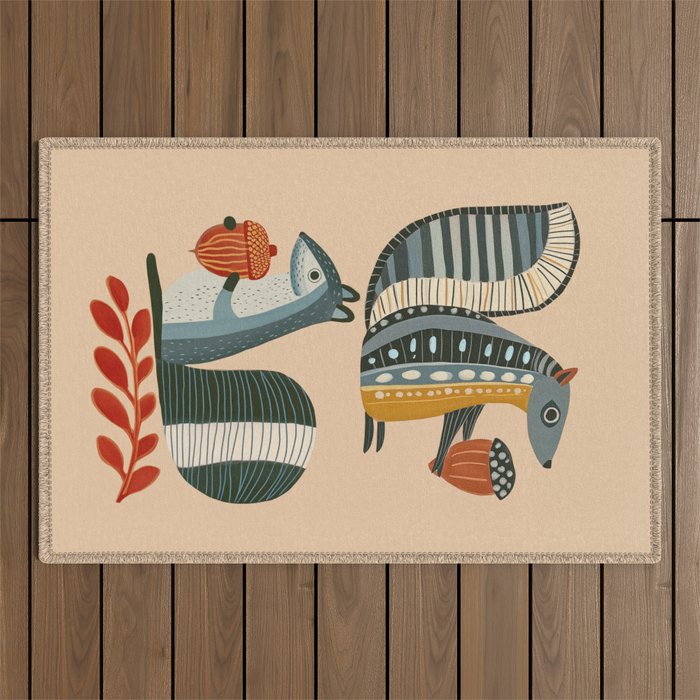 Little Forest Friends Outdoor Rug Gallery Image 1