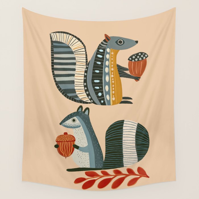 Little Forest Friends Wall Tapestry Gallery Image 1