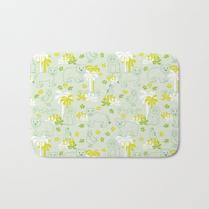 Green safari Bath Mat Gallery Image 1
