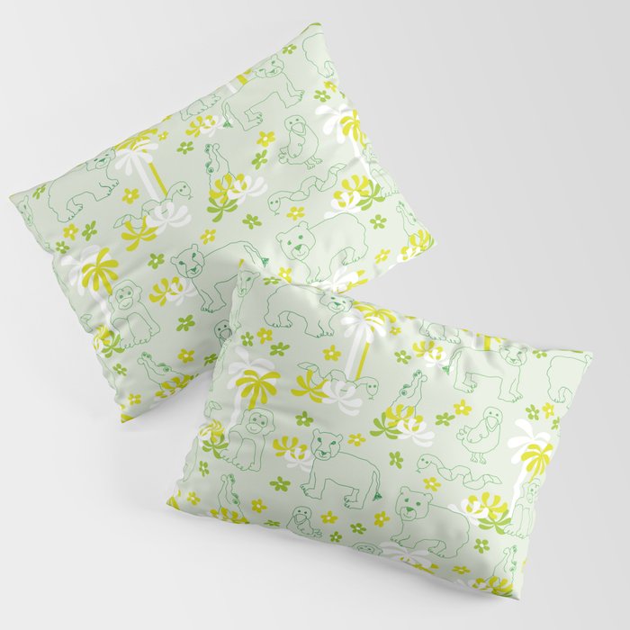 Green safari Pillow Sham Gallery Image 1