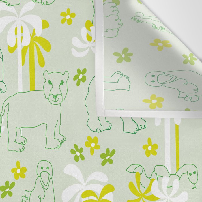 Green safari Wall Tapestry Gallery Image 3