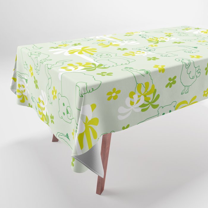 Green safari Tablecloth Gallery Image 1
