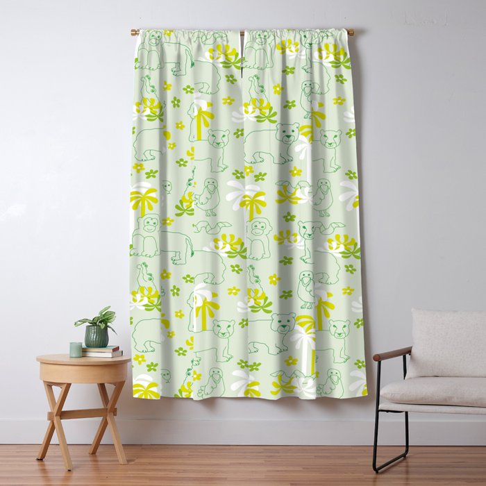 Green safari Window Curtain Gallery Image 5