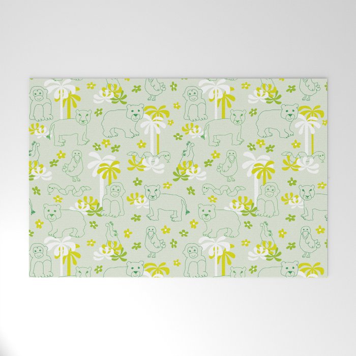 Green safari Welcome Mat Gallery Image 1