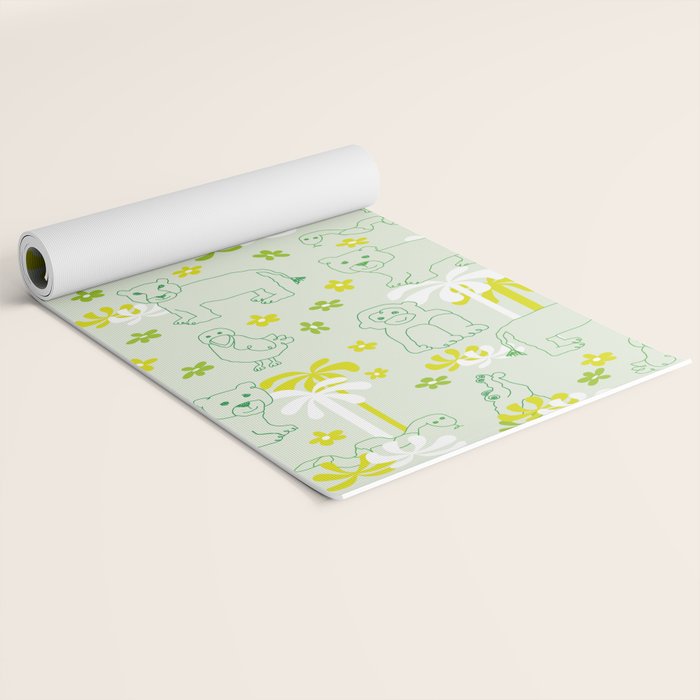 Green safari Yoga Mat Gallery Image 2