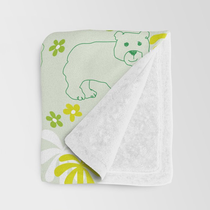 Green safari Throw Blanket Gallery Image 3